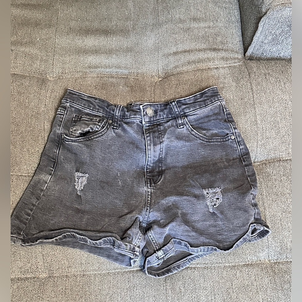 Black Denim Women's Shorts